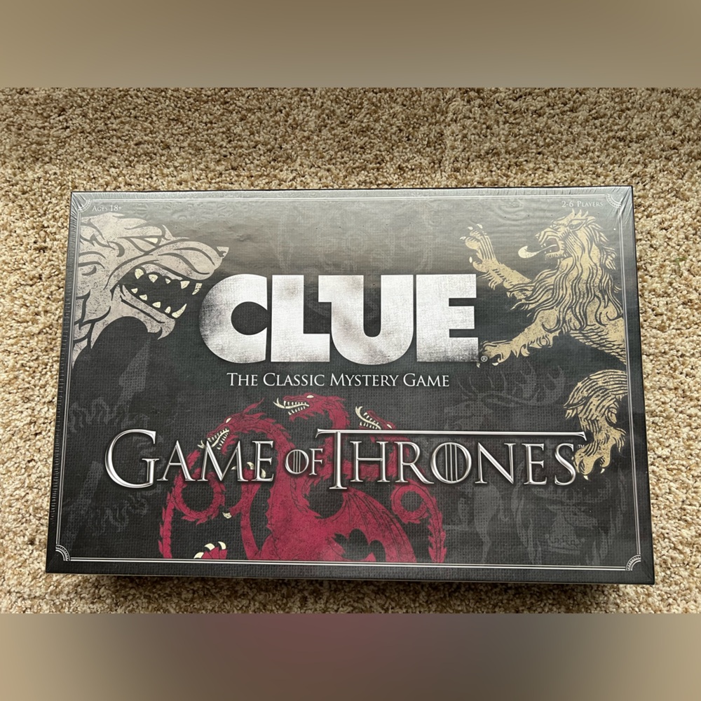 Game of Thrones Clue Board Game-New in Shrink Wrap